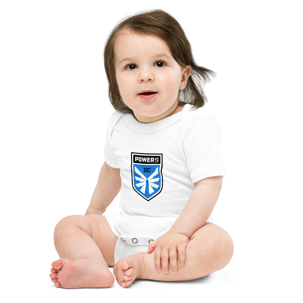 DC Power Crest Baby Bodysuit