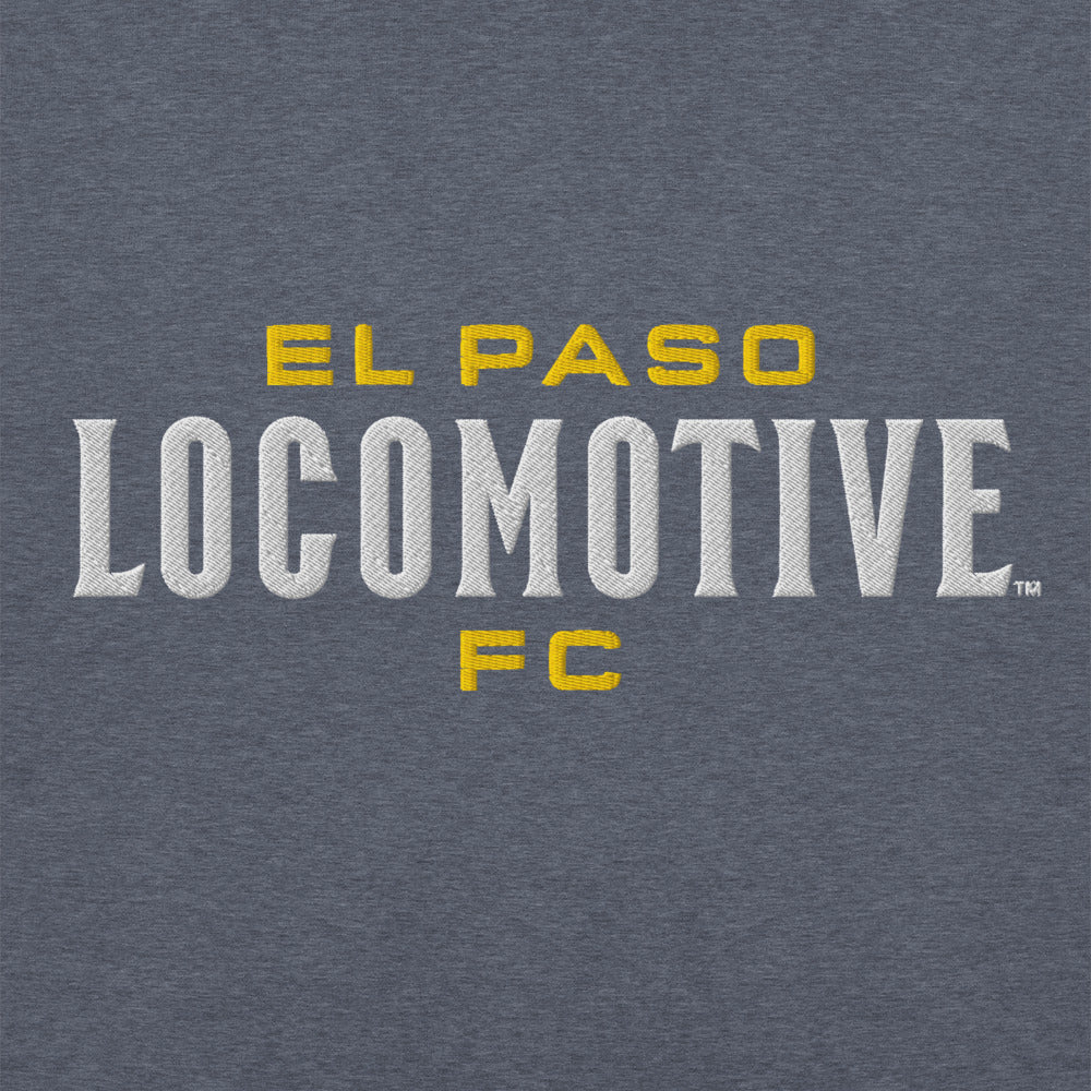 El Paso Locomotive Embroidered Wordmark Adult Hoodie