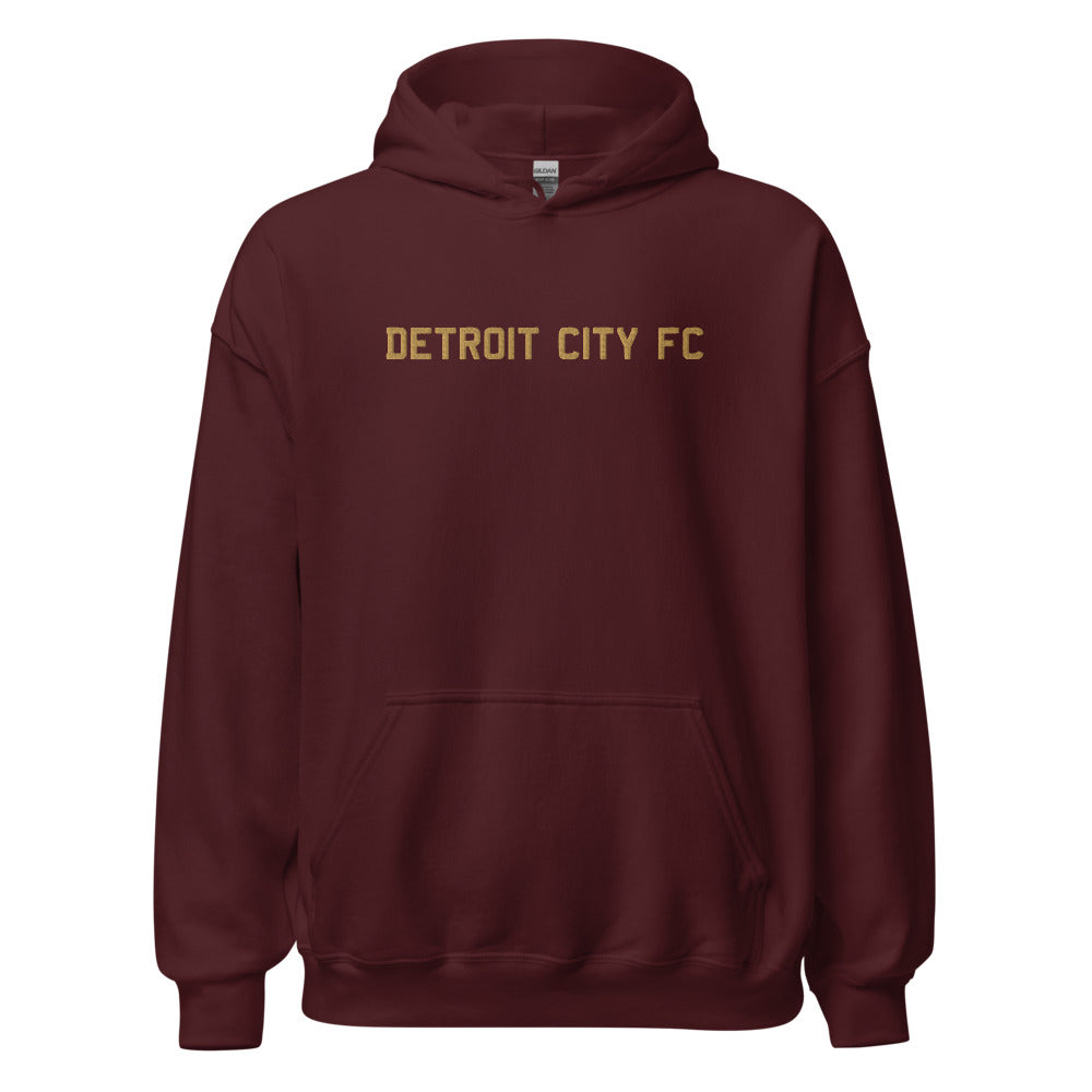 Detroit City FC Embroidered Wordmark Adult Hoodie