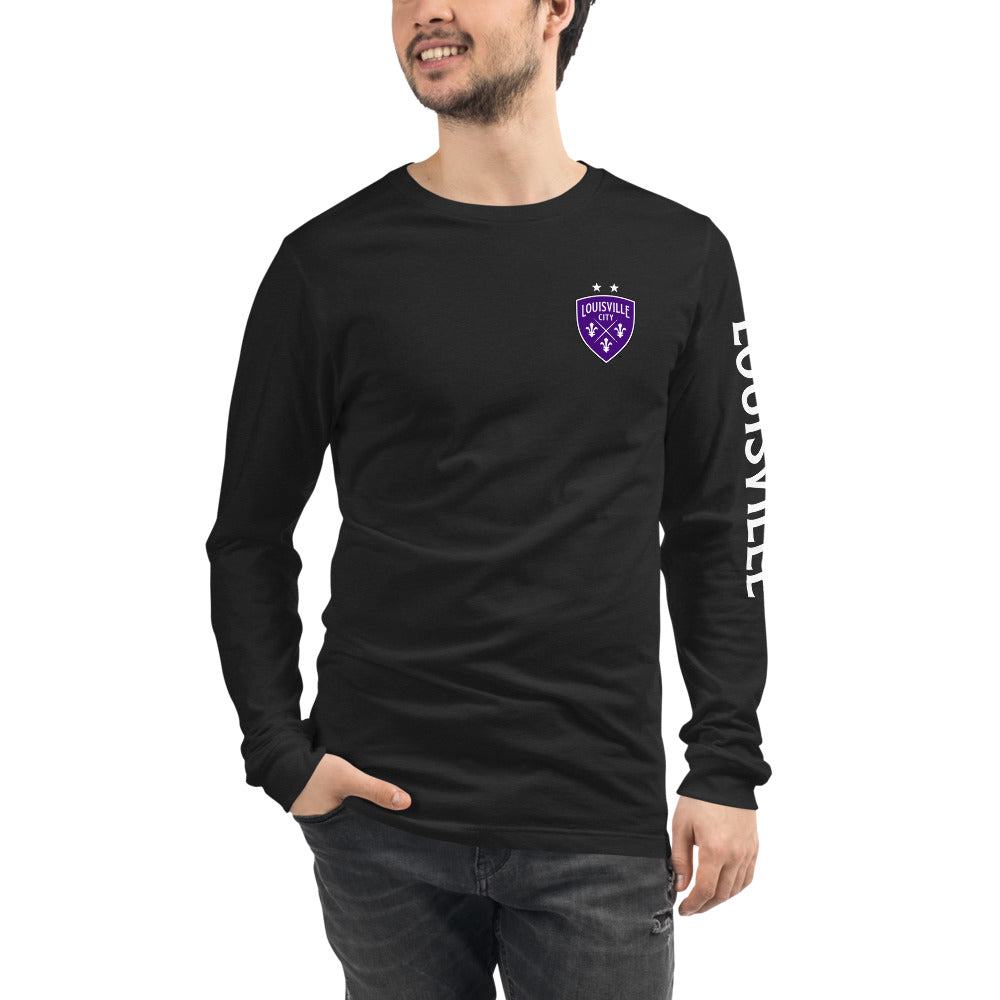 Louisville City FC LC/Sleeve Crest 2-Hit Unisex Long Sleeve T-Shirt