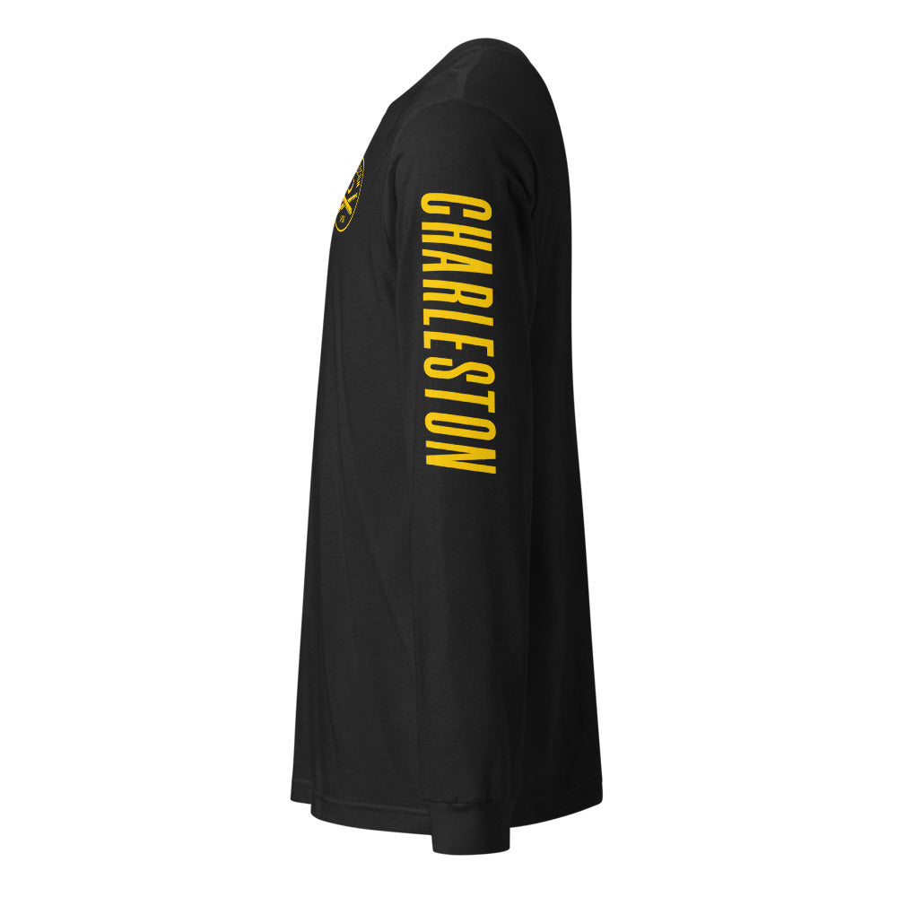 Charleston Battery LC/Sleeve Crest 2-Hit Unisex Long Sleeve T-Shirt