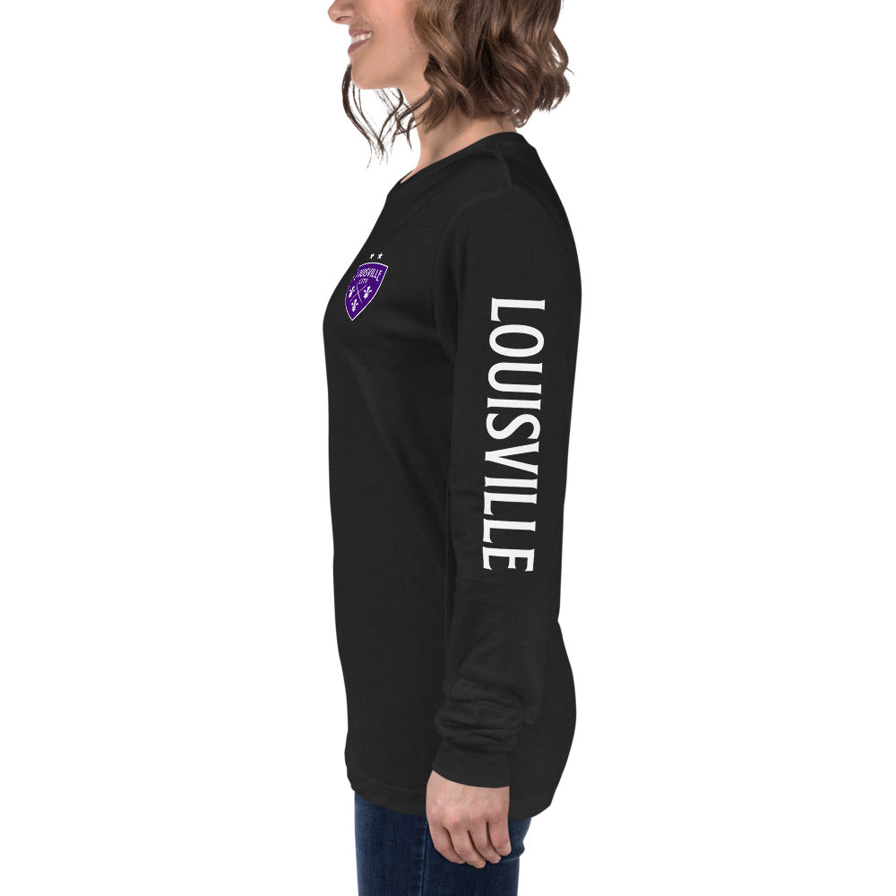 Louisville City FC LC/Sleeve Crest 2-Hit Unisex Long Sleeve T-Shirt