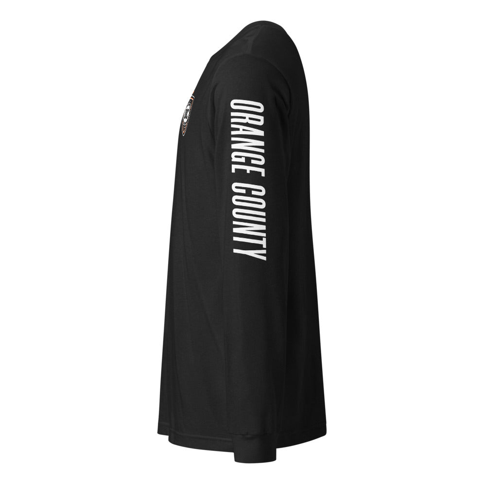 Orange County SC LC/Sleeve Crest 2-Hit Unisex Long Sleeve T-Shirt