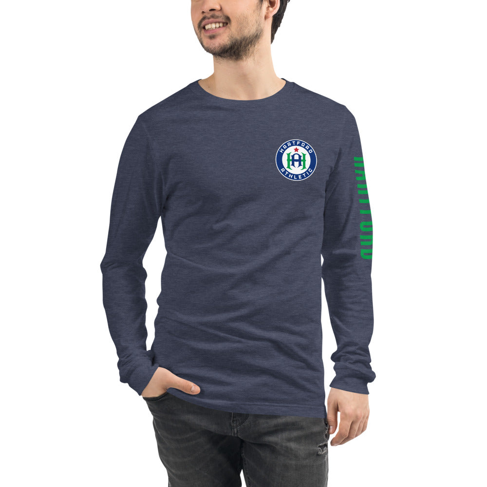 Hartford Athletic LC/Sleeve Crest 2-Hit Unisex Long Sleeve T-Shirt