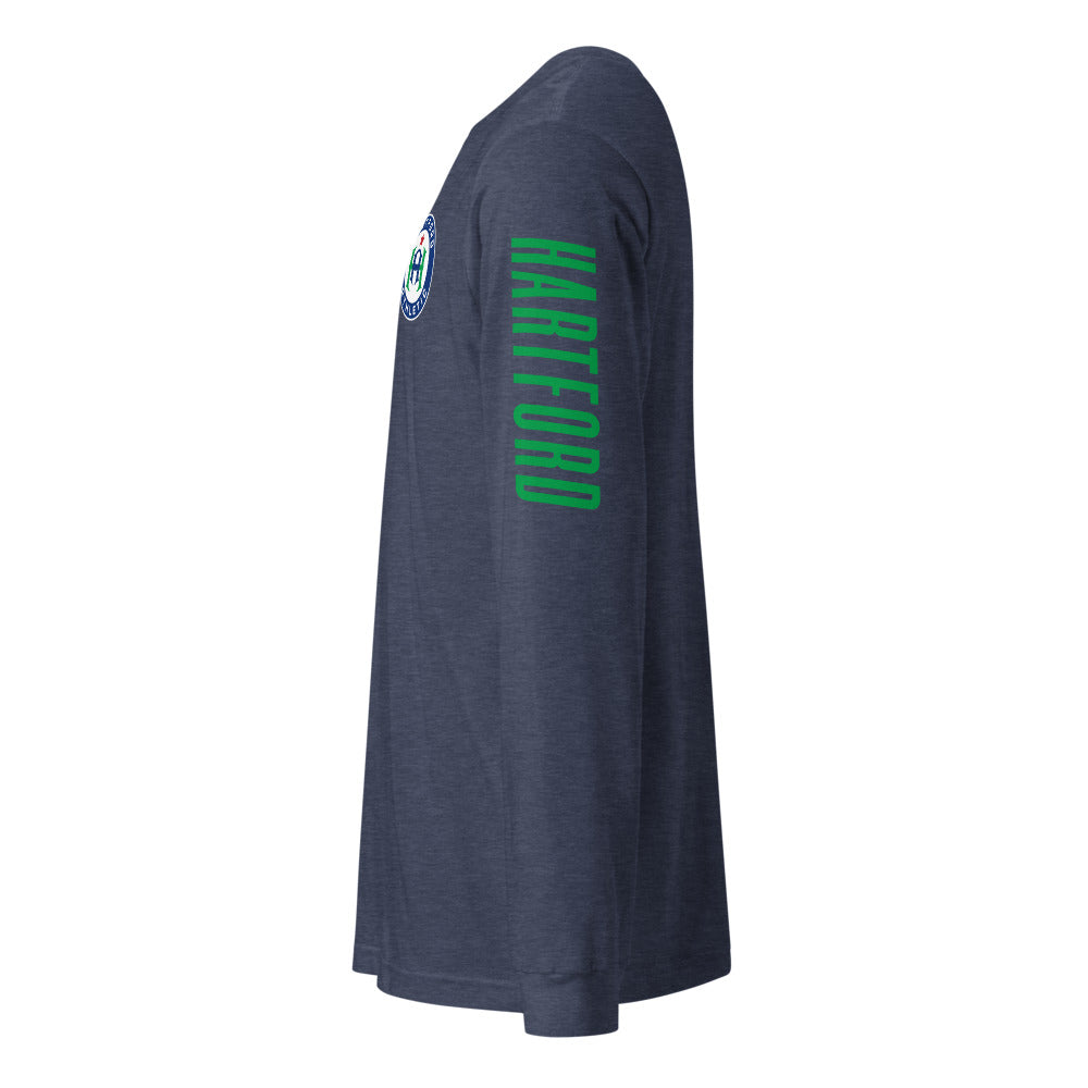 Hartford Athletic LC/Sleeve Crest 2-Hit Unisex Long Sleeve T-Shirt