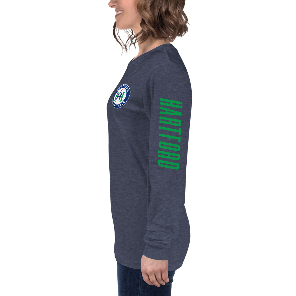 Hartford Athletic LC/Sleeve Crest 2-Hit Unisex Long Sleeve T-Shirt