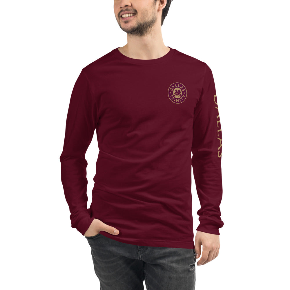 Dallas Trinity FC LC/Sleeve Crest 2-Hit Unisex Long Sleeve T-Shirt