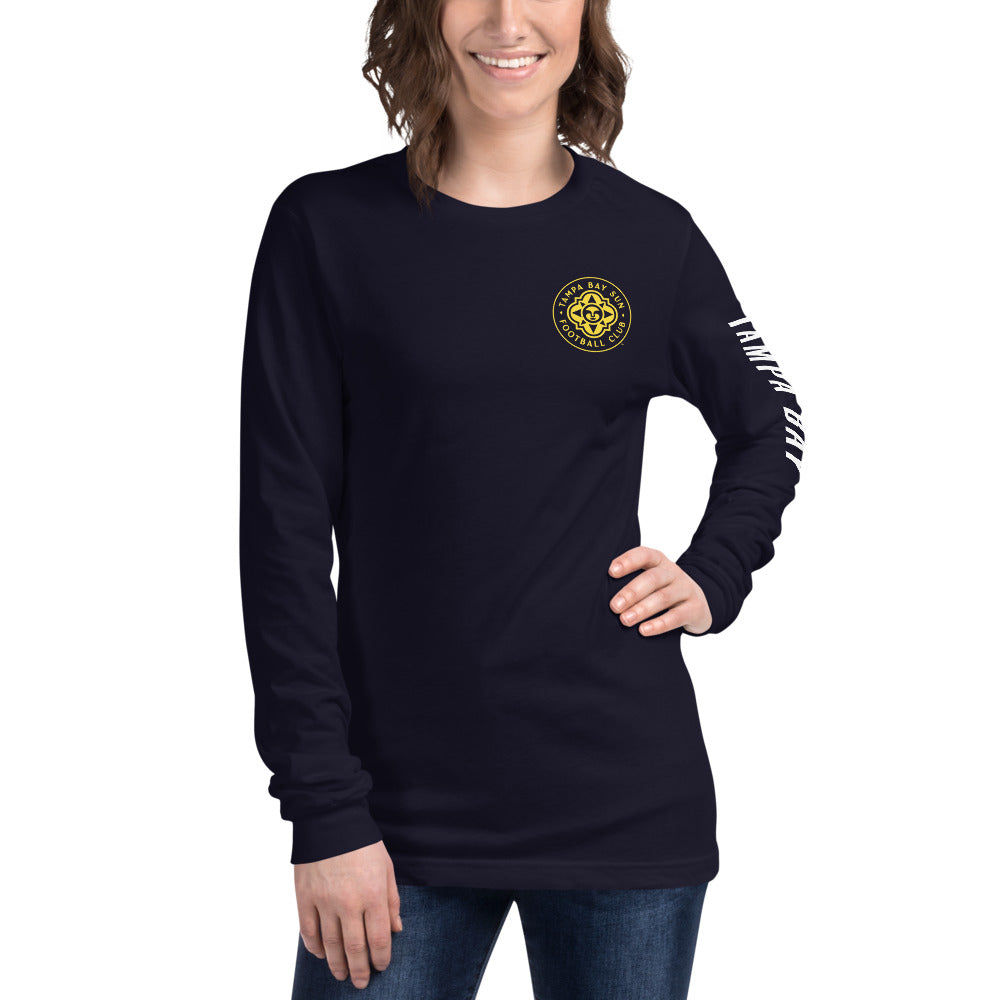 Tampa Bay Sun FC LC/Sleeve Crest 2-Hit Unisex Long Sleeve T-Shirt