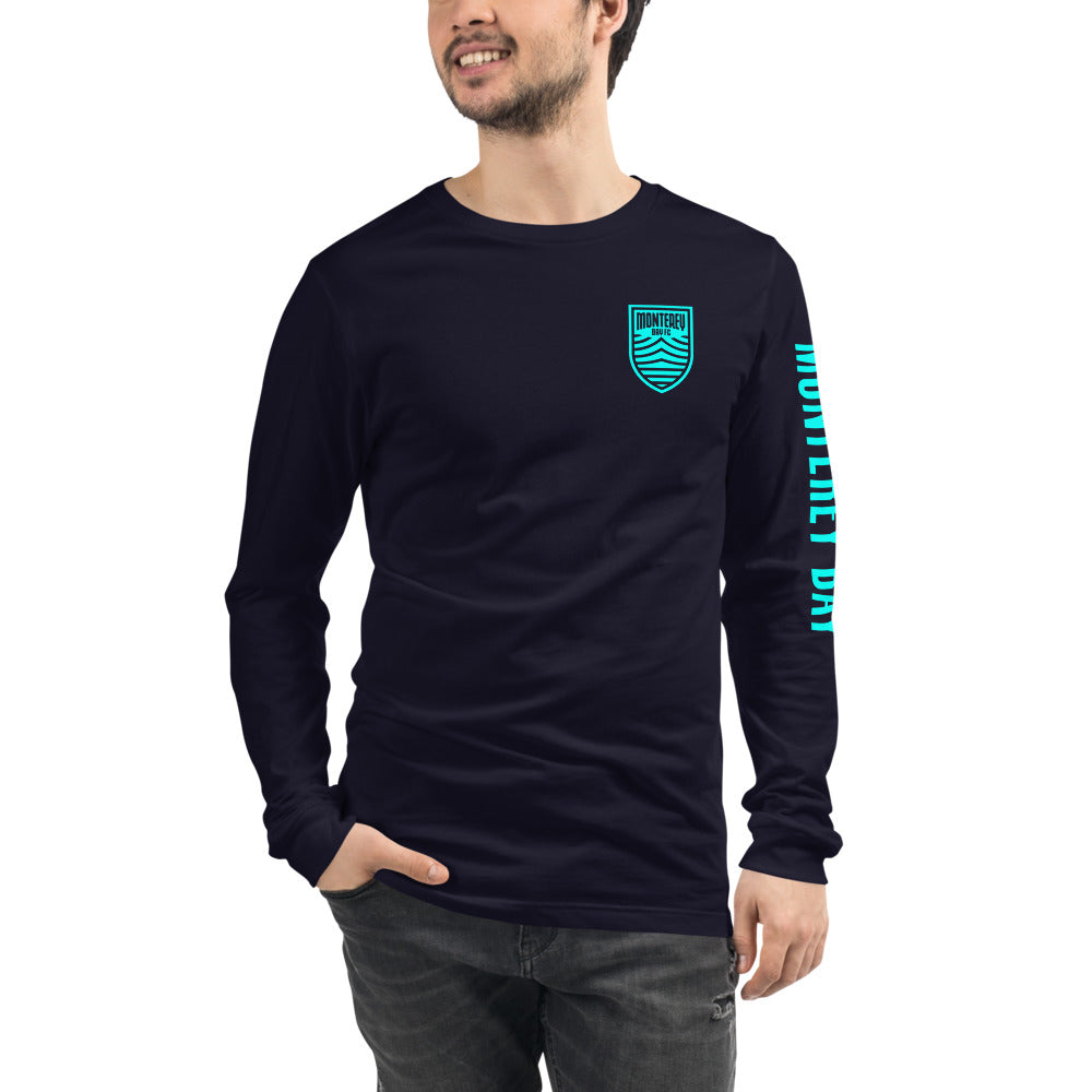 Monterey Bay FC LC/Sleeve Crest 2-Hit Unisex Long Sleeve T-Shirt