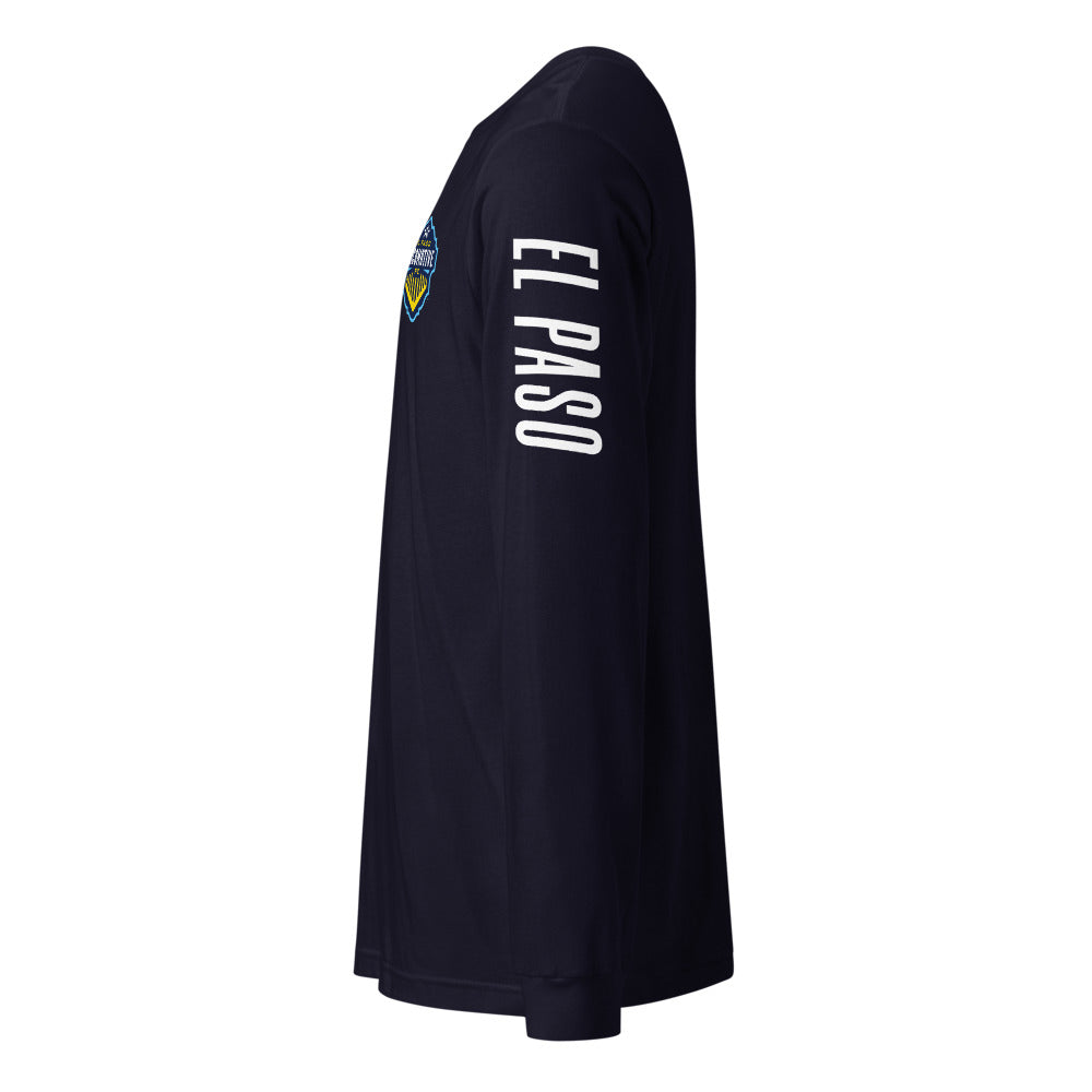 El Paso Locomotive LC/Sleeve Crest 2-Hit Unisex Long Sleeve T-Shirt