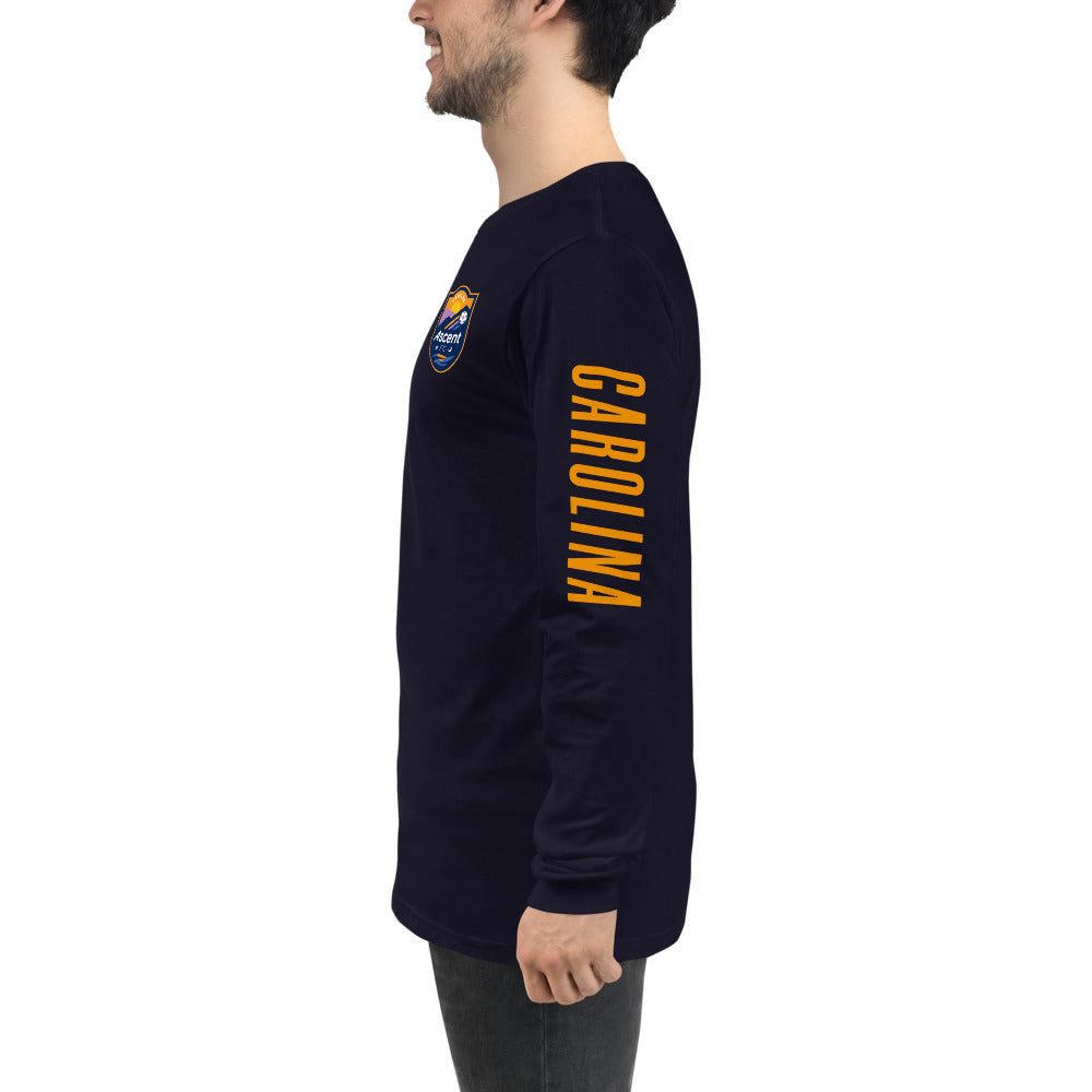 Carolina Ascent FC LC/Sleeve Crest 2-Hit Unisex Long Sleeve T-Shirt