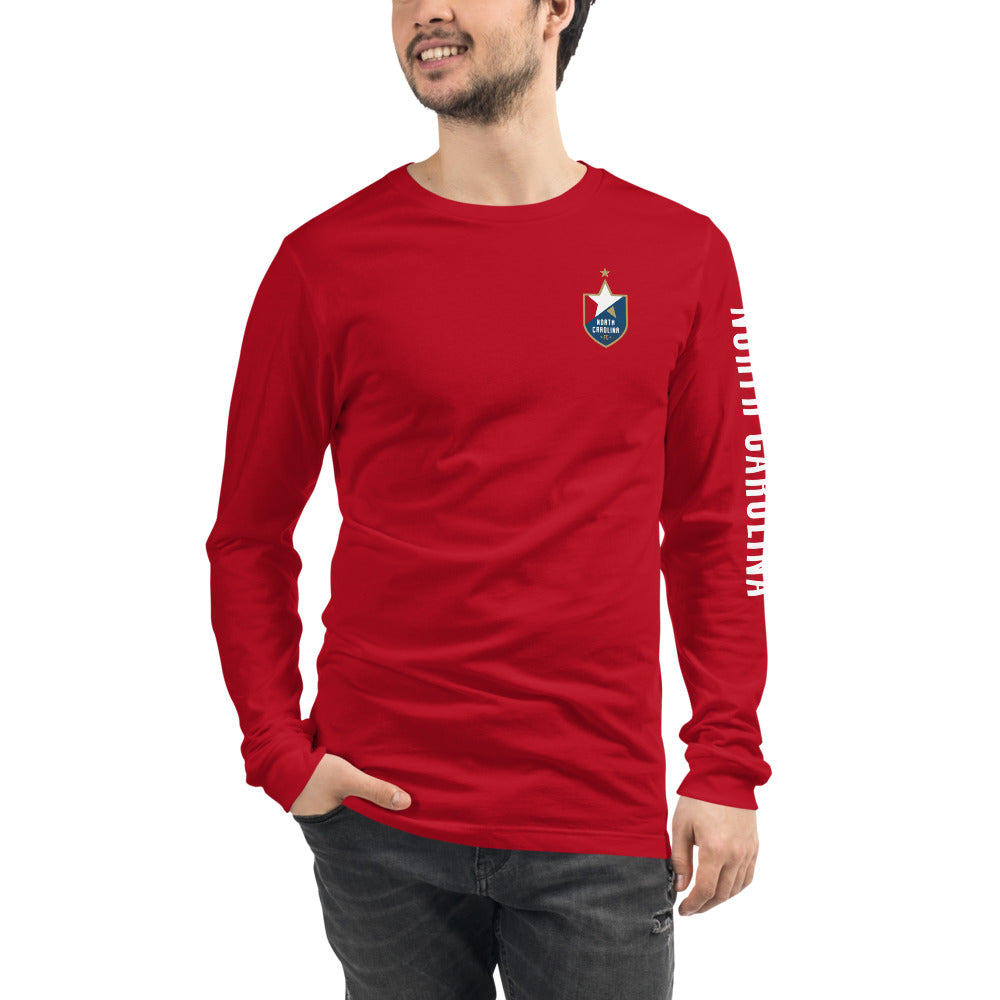 North Carolina FC LC/Sleeve Crest 2-Hit Unisex Long Sleeve T-Shirt