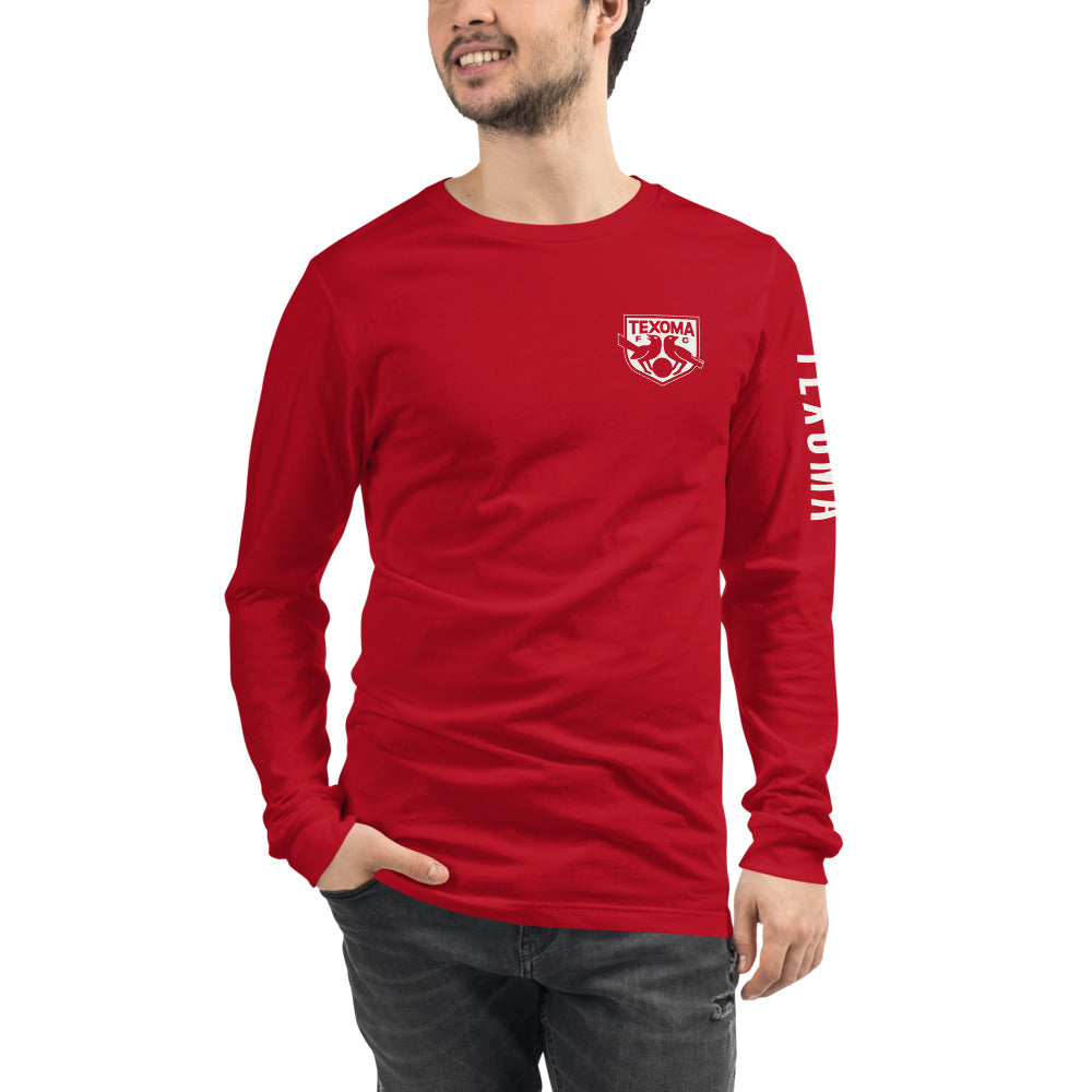 Texoma FC LC/Sleeve Crest 2-Hit Unisex Long Sleeve T-Shirt