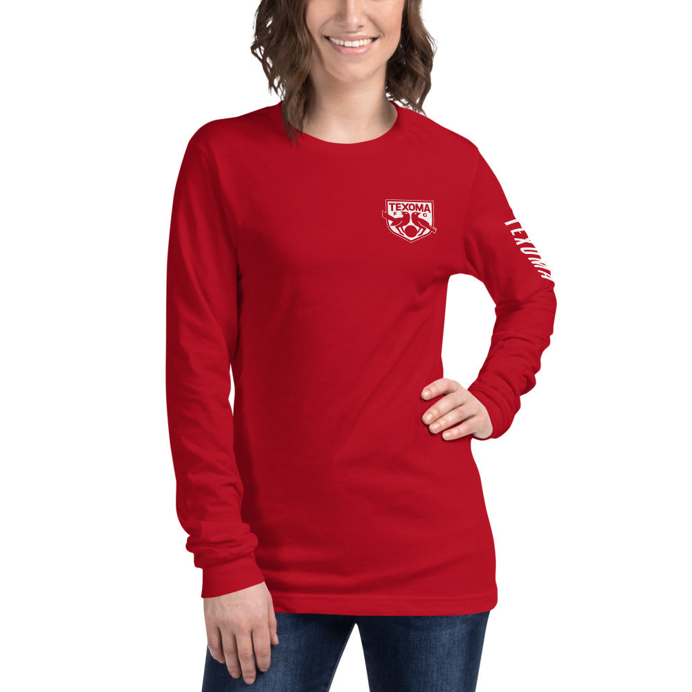 Texoma FC LC/Sleeve Crest 2-Hit Unisex Long Sleeve T-Shirt