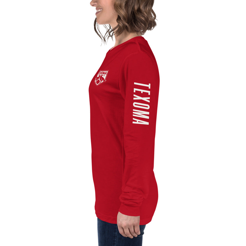 Texoma FC LC/Sleeve Crest 2-Hit Unisex Long Sleeve T-Shirt