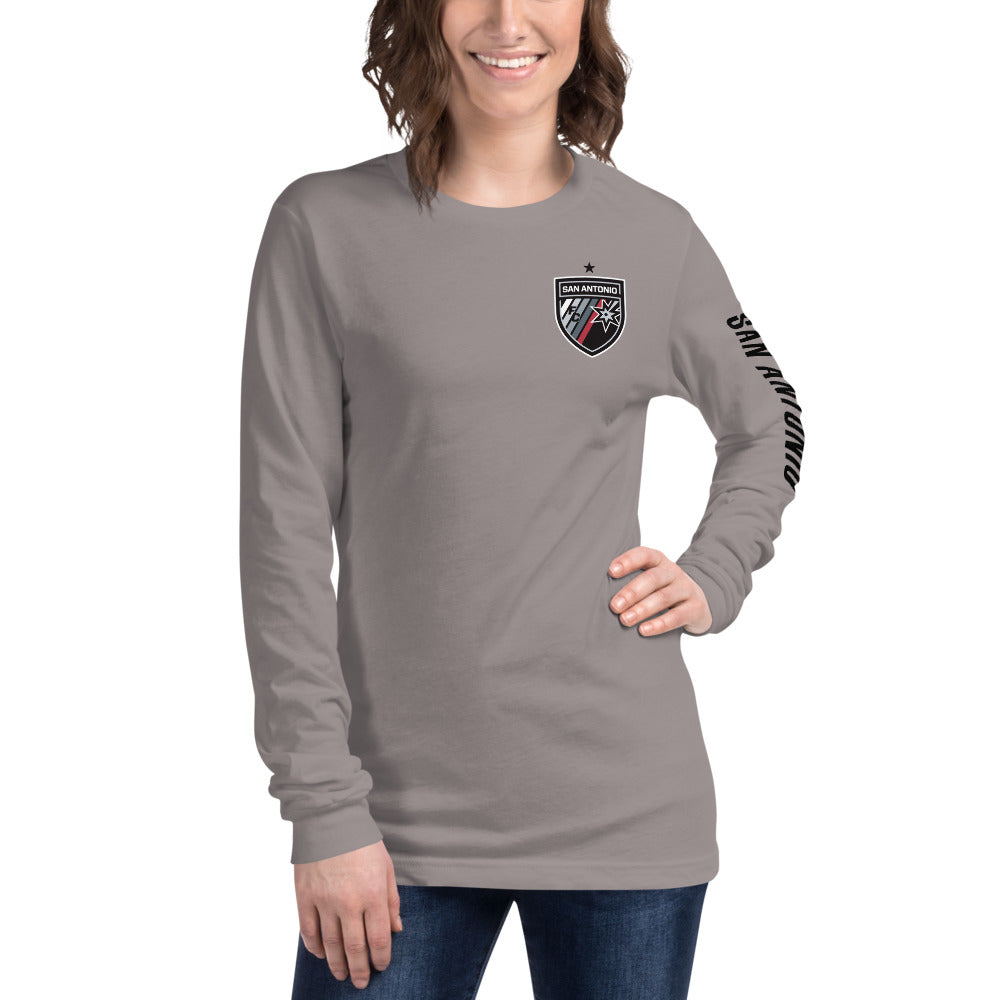 San Antonio FC LC/Sleeve Crest 2-Hit Unisex Long Sleeve T-Shirt