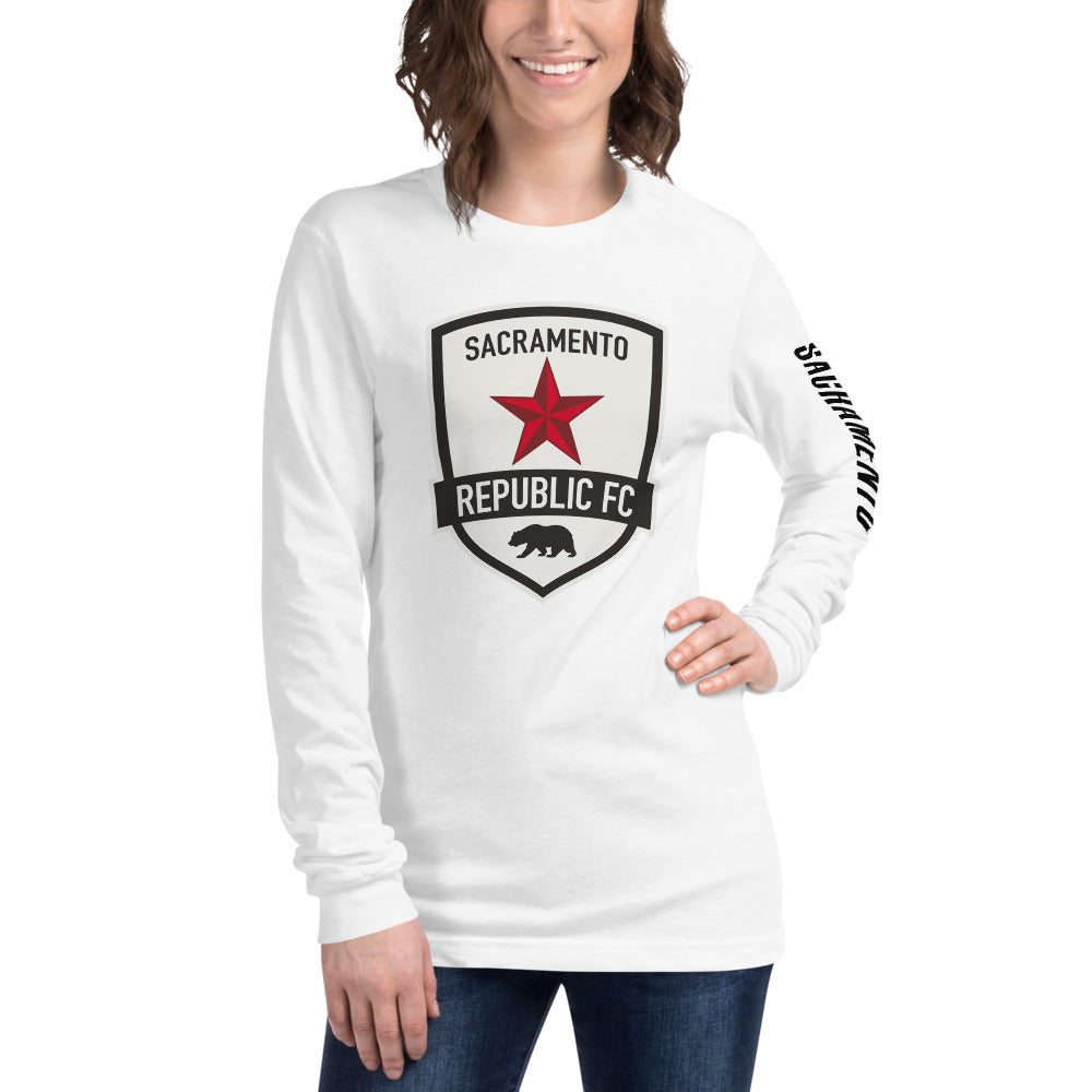 Sacramento Republic LC/Sleeve Crest 2-Hit Unisex Long Sleeve T-Shirt