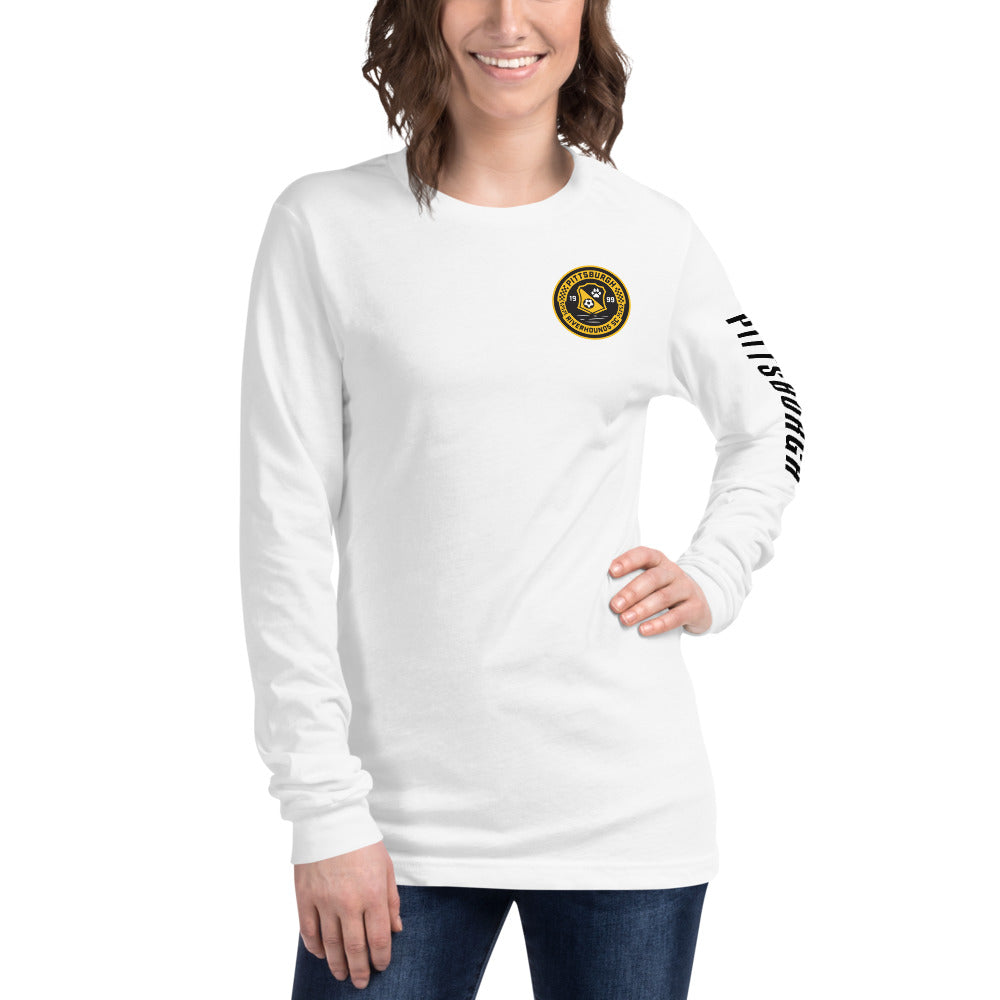Pittsburgh Riverhounds SC LC/Sleeve Crest 2-Hit Unisex Long Sleeve T-Shirt