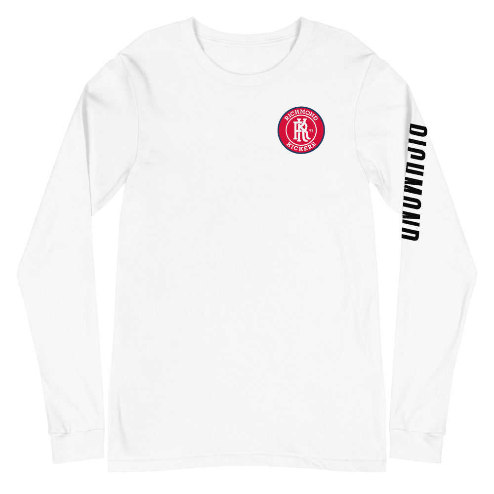 Richmond Kickers LC/Sleeve Crest 2-Hit Unisex Long Sleeve T-Shirt