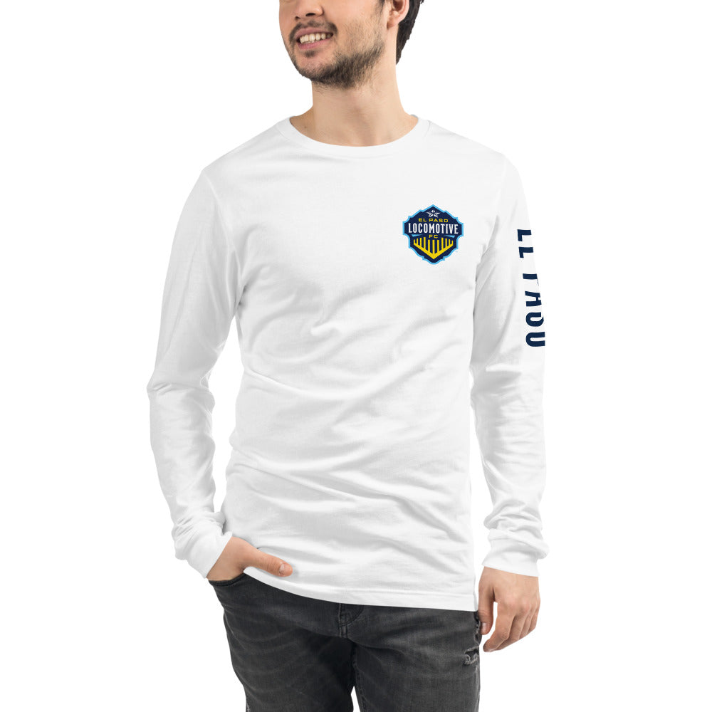 El Paso Locomotive LC/Sleeve Crest 2-Hit Unisex Long Sleeve T-Shirt