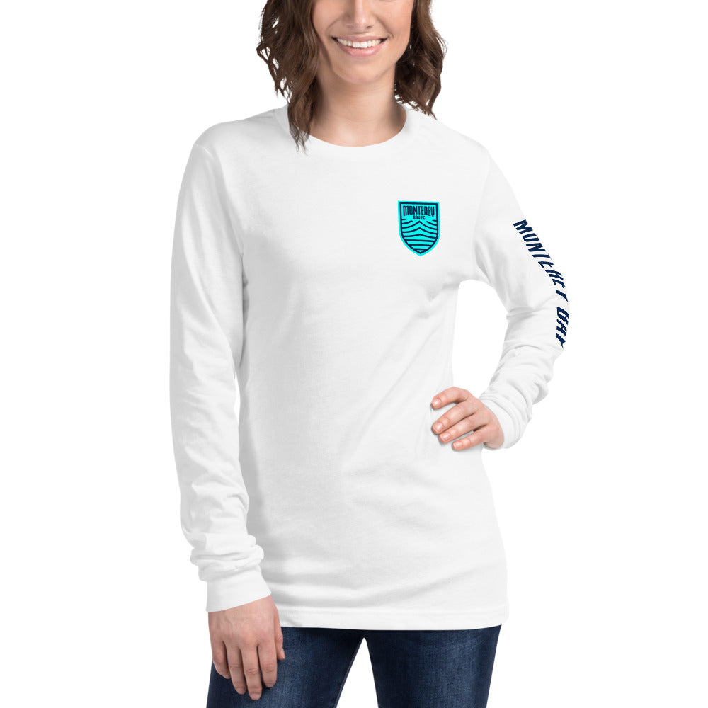 Monterey Bay FC LC/Sleeve Crest 2-Hit Unisex Long Sleeve T-Shirt