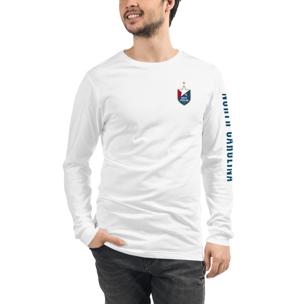 North Carolina FC LC/Sleeve Crest 2-Hit Unisex Long Sleeve T-Shirt