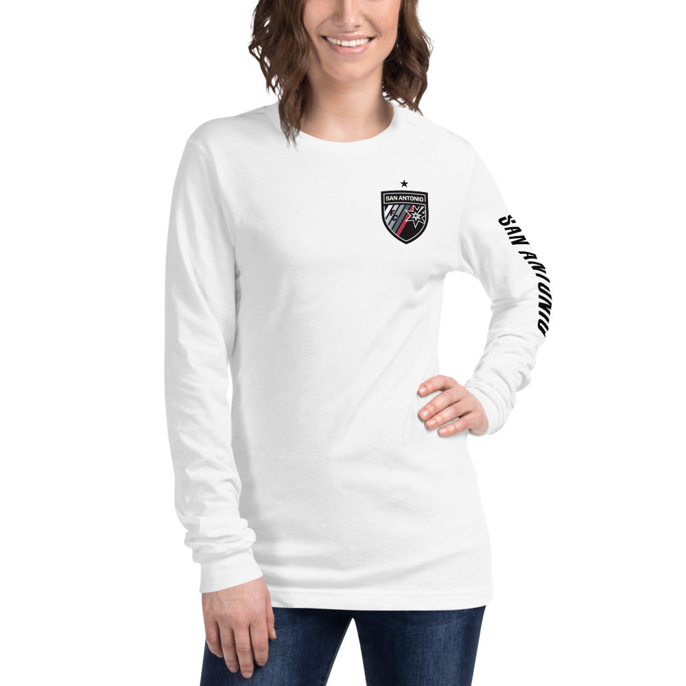 San Antonio FC LC/Sleeve Crest 2-Hit Unisex Long Sleeve T-Shirt
