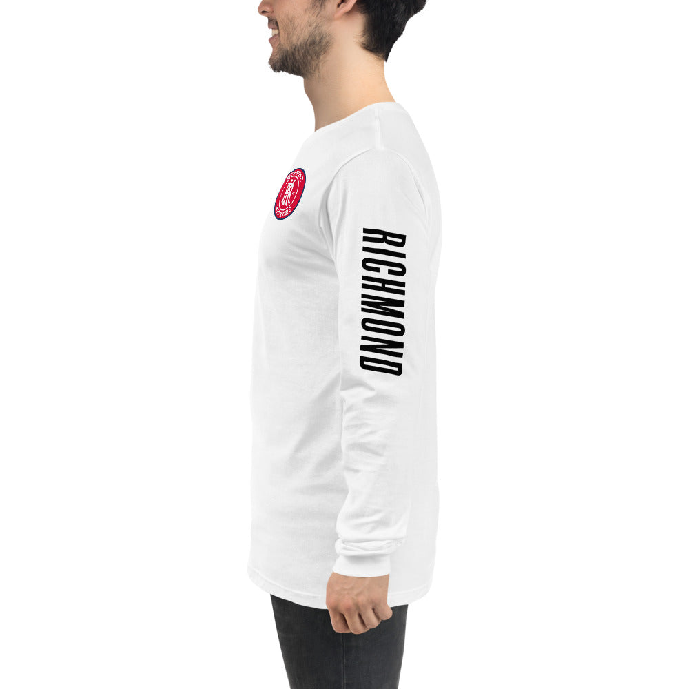Richmond Kickers LC/Sleeve Crest 2-Hit Unisex Long Sleeve T-Shirt