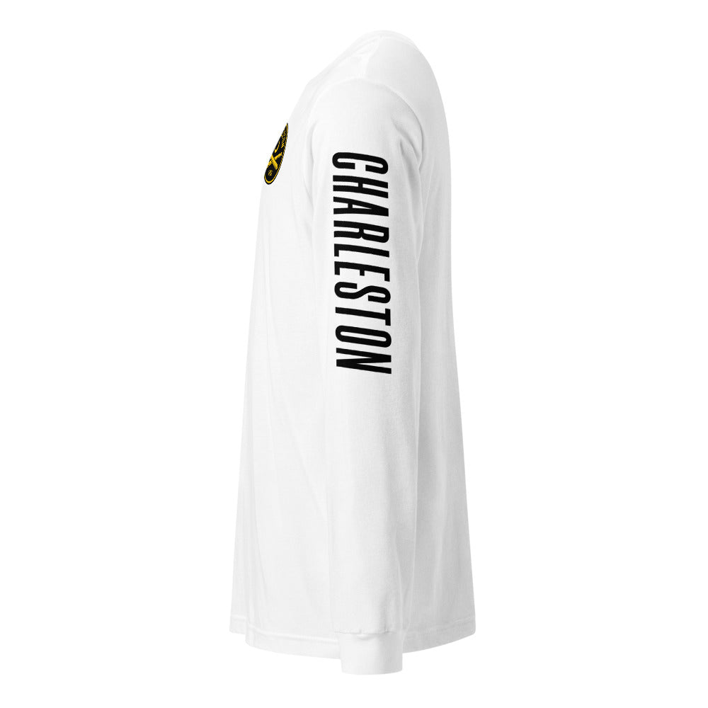Charleston Battery LC/Sleeve Crest 2-Hit Unisex Long Sleeve T-Shirt