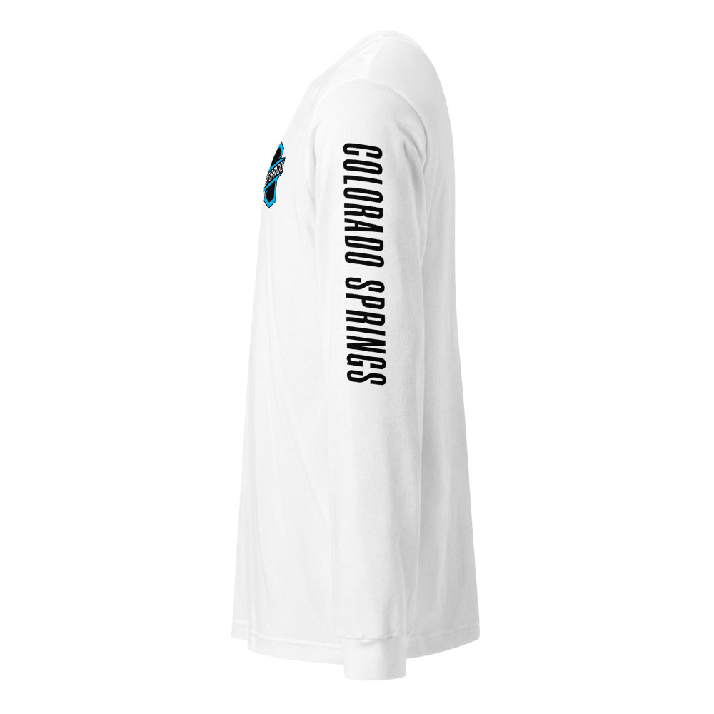 Colorado Springs Switchbacks LC/Sleeve Crest 2-Hit Unisex Long Sleeve T-Shirt