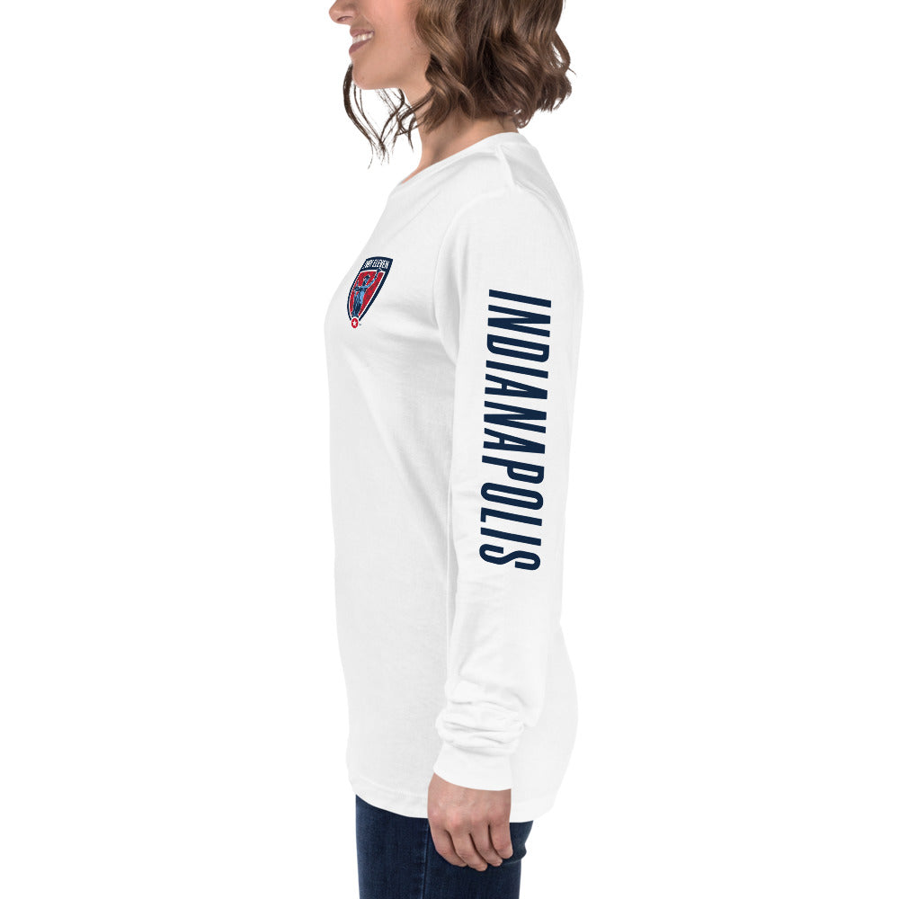 Indy Eleven LC/Sleeve Crest 2-Hit Unisex Long Sleeve T-Shirt