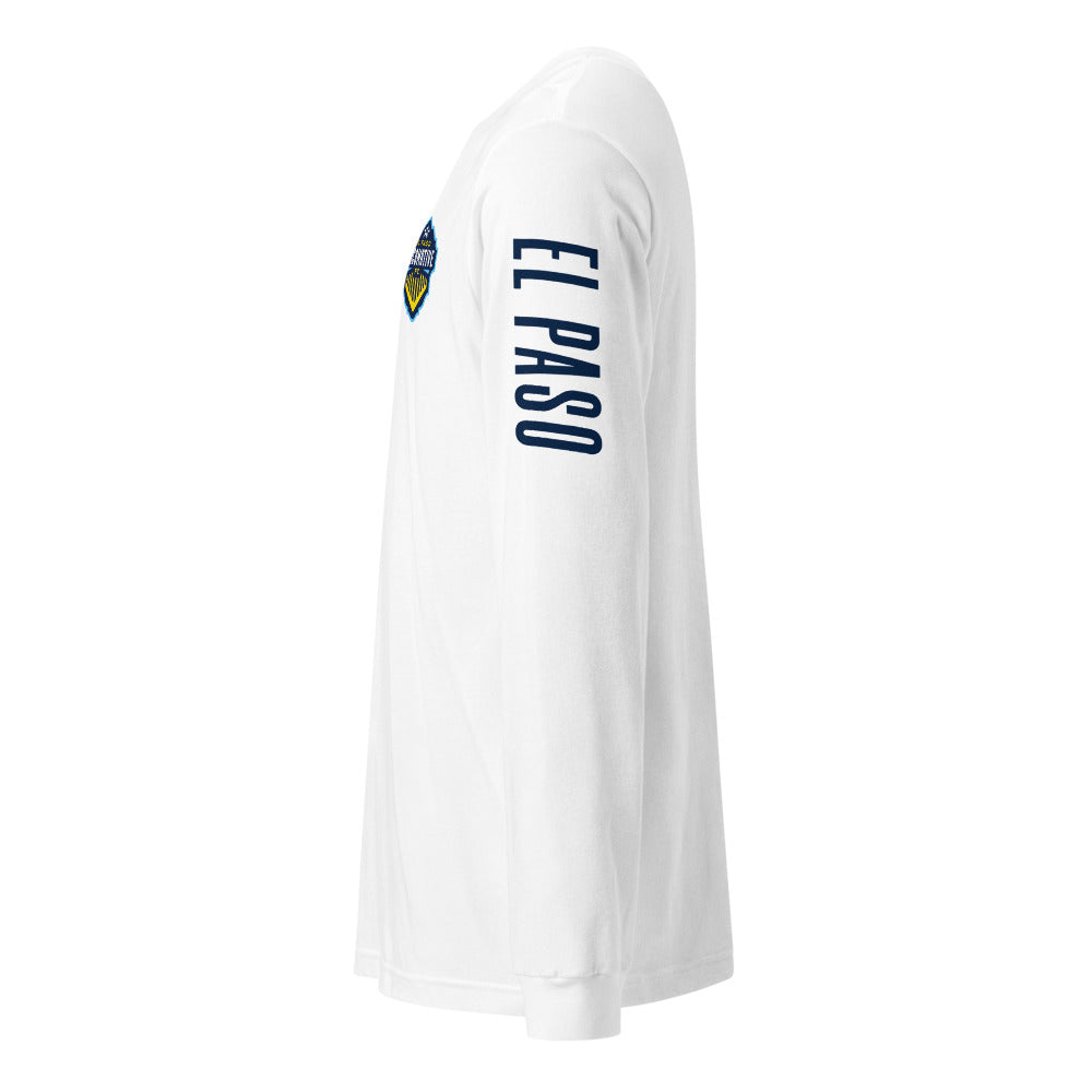 El Paso Locomotive LC/Sleeve Crest 2-Hit Unisex Long Sleeve T-Shirt