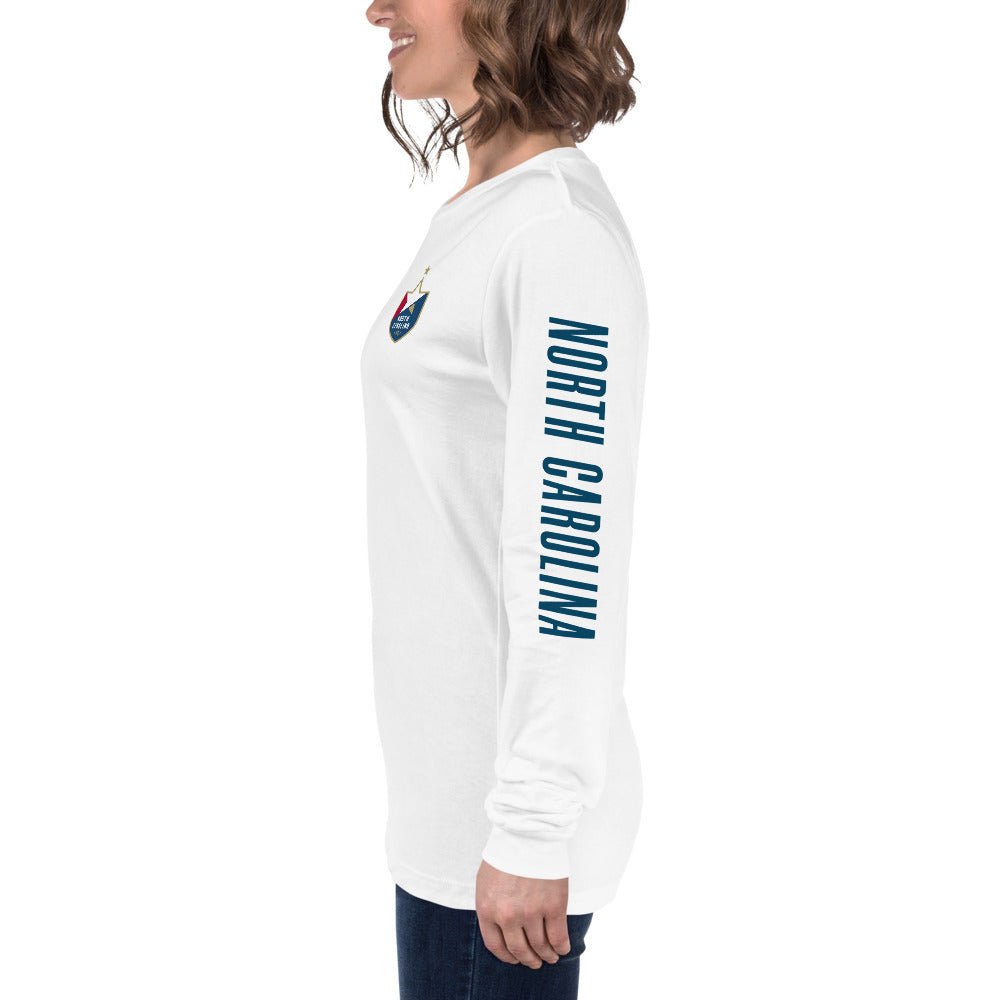 North Carolina FC LC/Sleeve Crest 2-Hit Unisex Long Sleeve T-Shirt