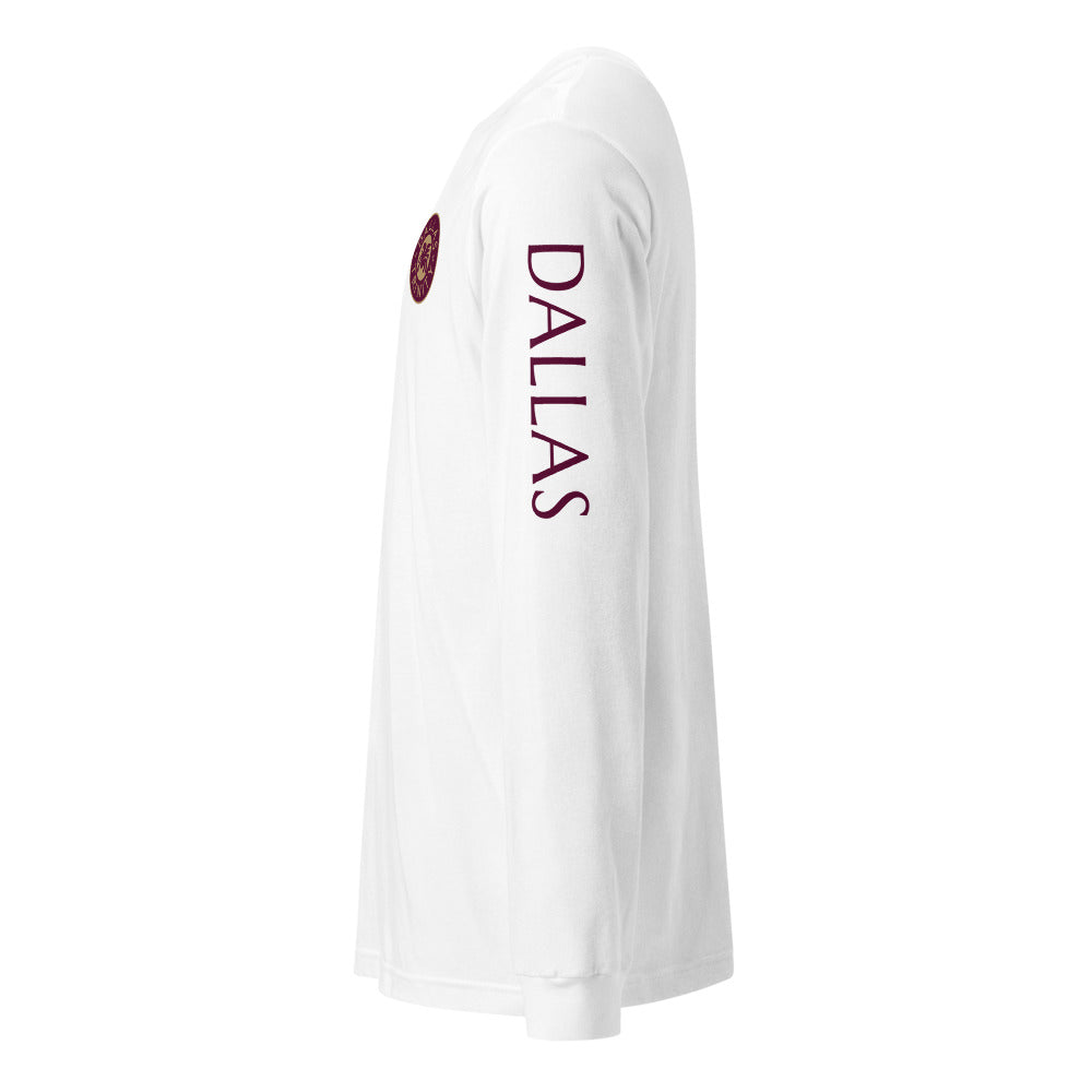 Dallas Trinity FC LC/Sleeve Crest 2-Hit Unisex Long Sleeve T-Shirt