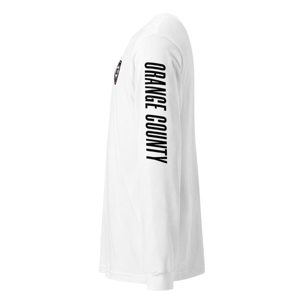 Orange County SC LC/Sleeve Crest 2-Hit Unisex Long Sleeve T-Shirt