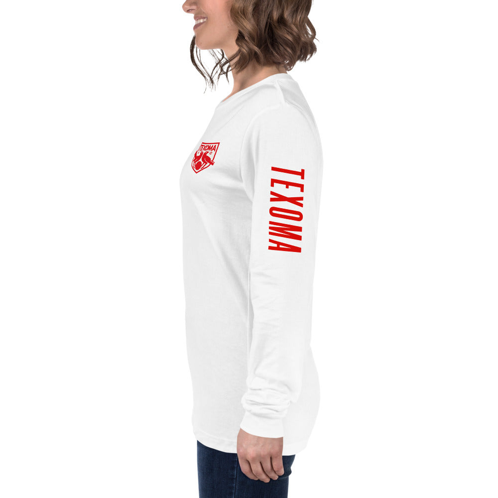 Texoma FC LC/Sleeve Crest 2-Hit Unisex Long Sleeve T-Shirt
