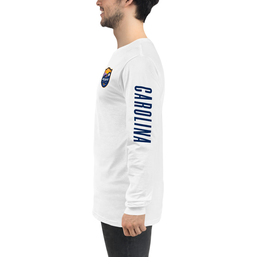 Carolina Ascent FC LC/Sleeve Crest 2-Hit Unisex Long Sleeve T-Shirt