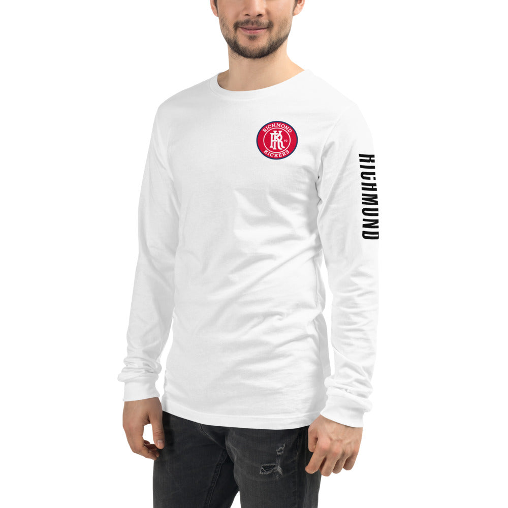 Richmond Kickers LC/Sleeve Crest 2-Hit Unisex Long Sleeve T-Shirt