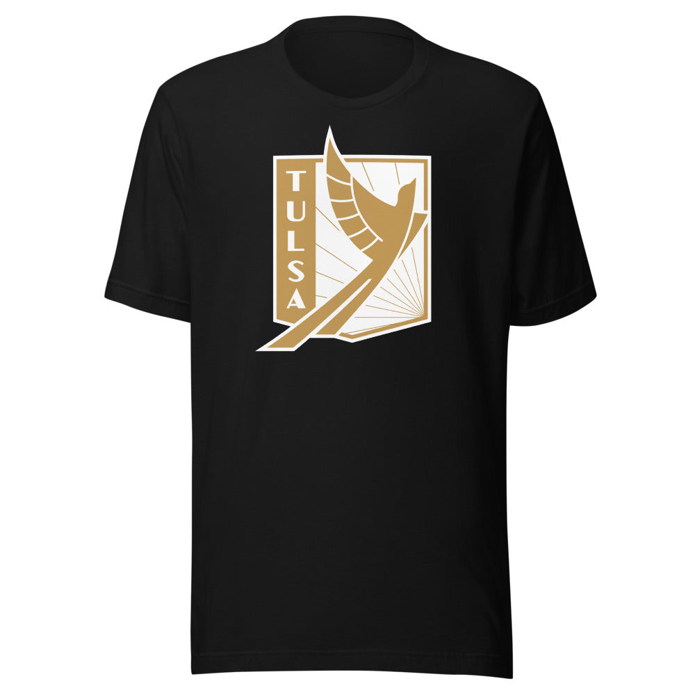 FC Tulsa Crest Adult T-Shirt Black