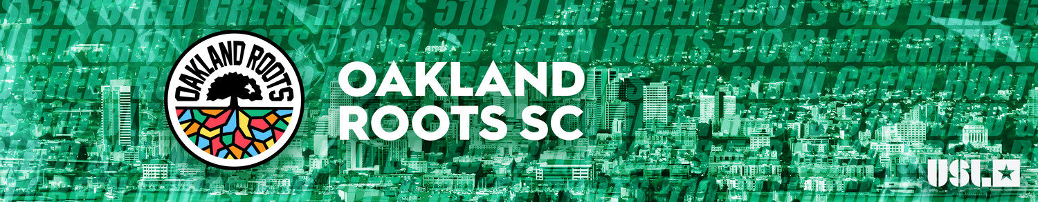 Collection banner showcasing the Oakland Roots SC logo and branding elements.