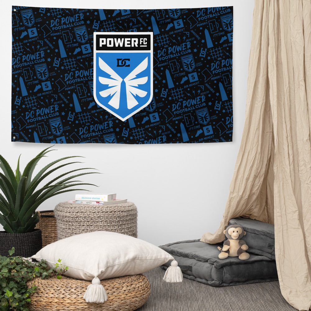 DC Power Tapestry Flag