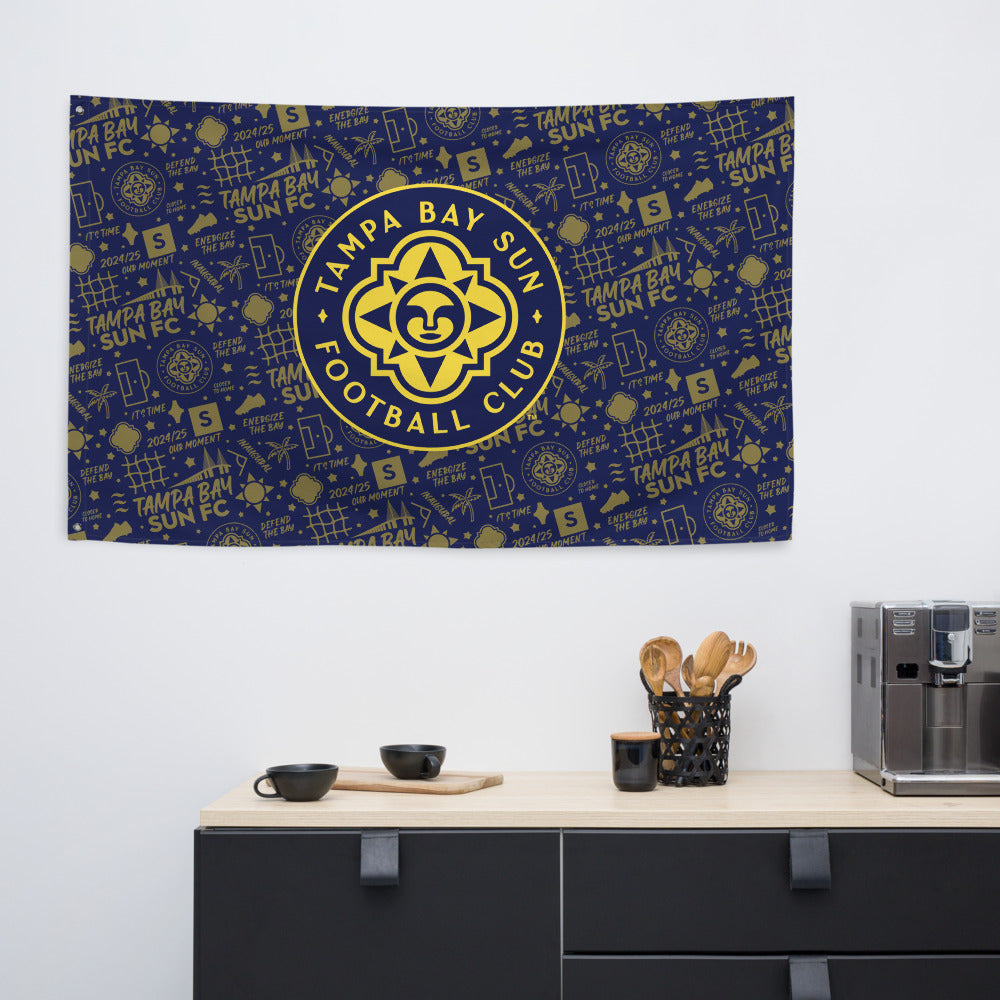 Tampa Bay Sun FC Tapestry Flag