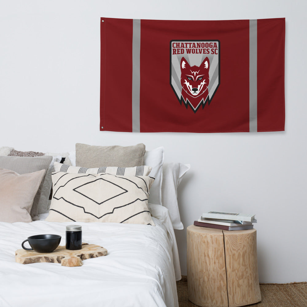 Chattanooga Red Wolves SC Primary Flag