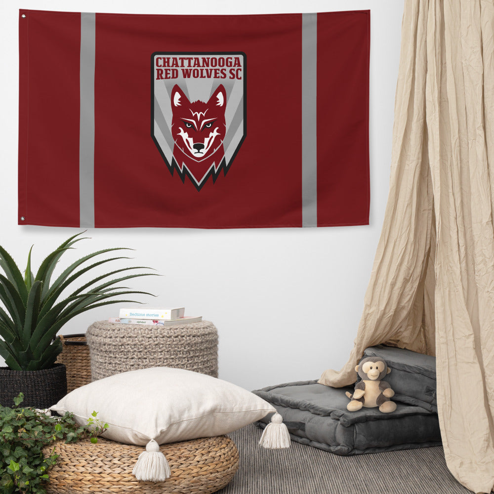 Chattanooga Red Wolves SC Primary Flag