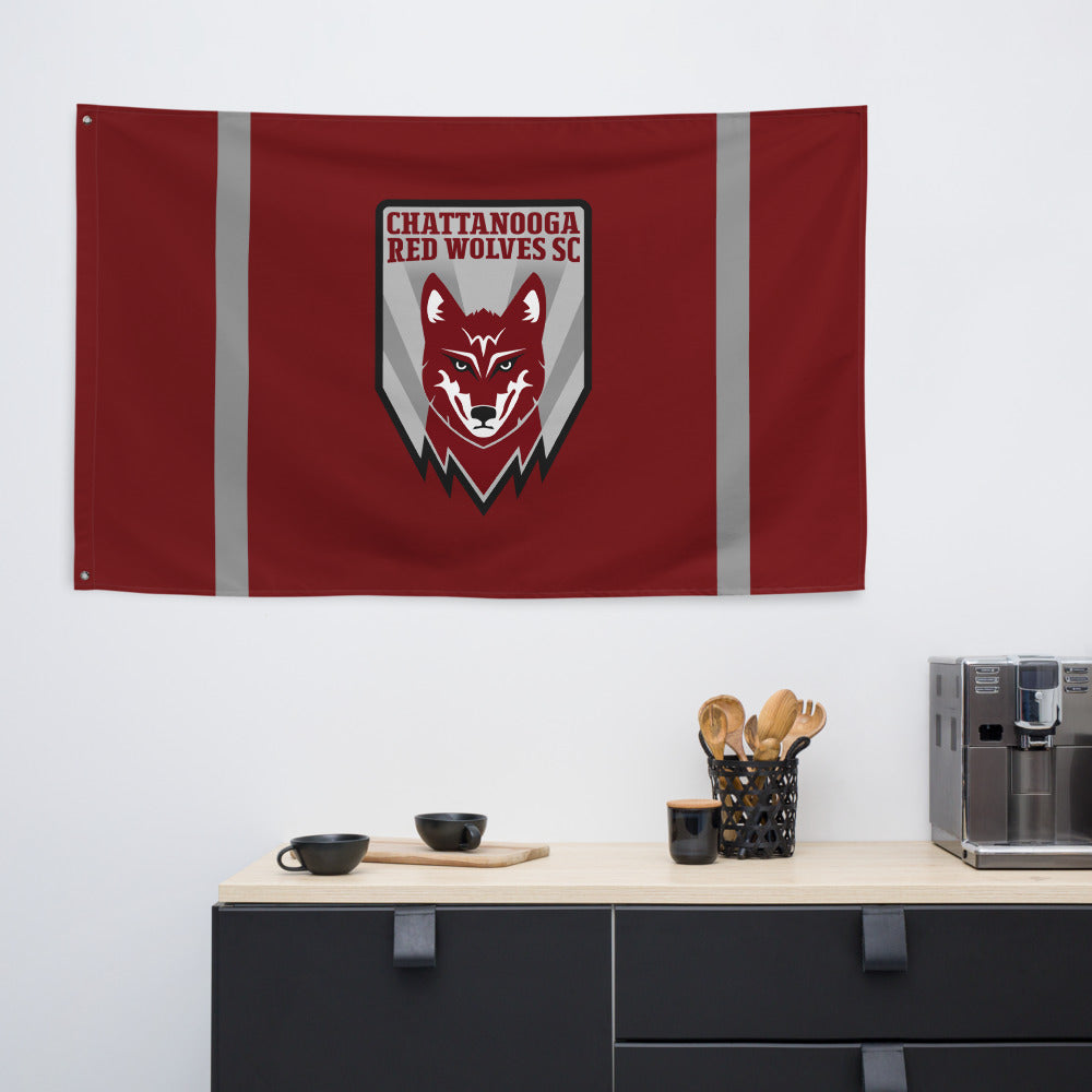 Chattanooga Red Wolves SC Primary Flag