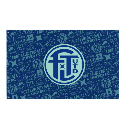 Fort Lauderdale United FC Tapestry Flag