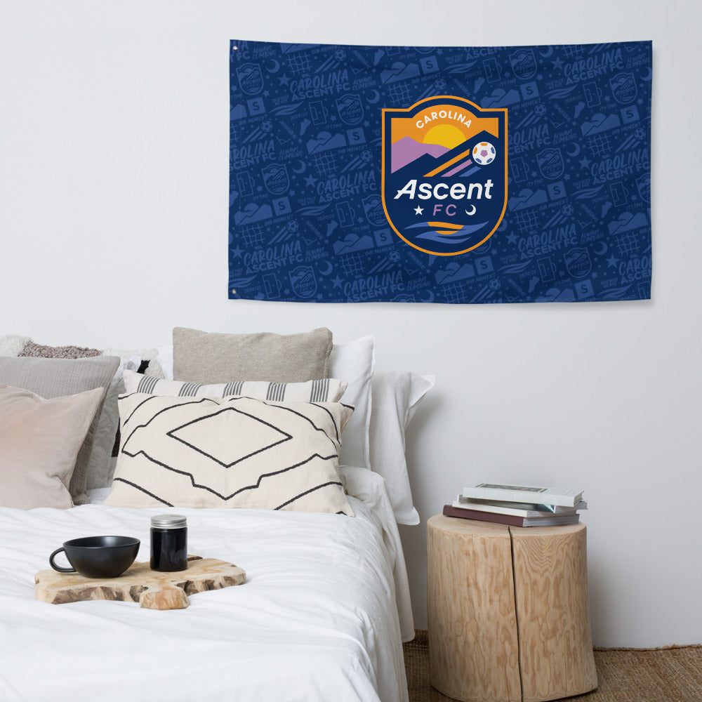 Carolina Ascent FC Tapestry Flag