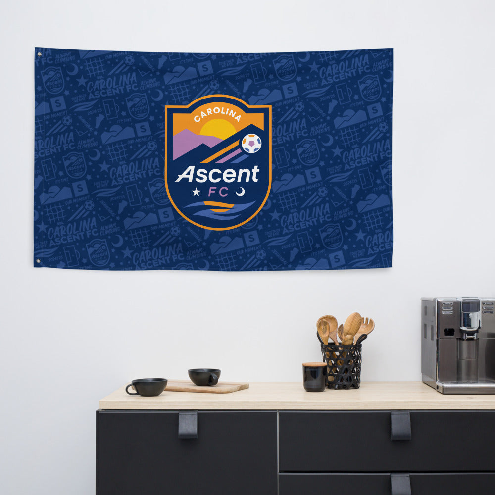 Carolina Ascent FC Tapestry Flag