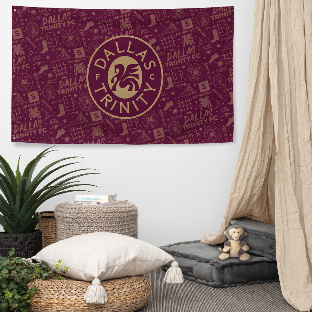 Dallas Trinity FC Tapestry Flag