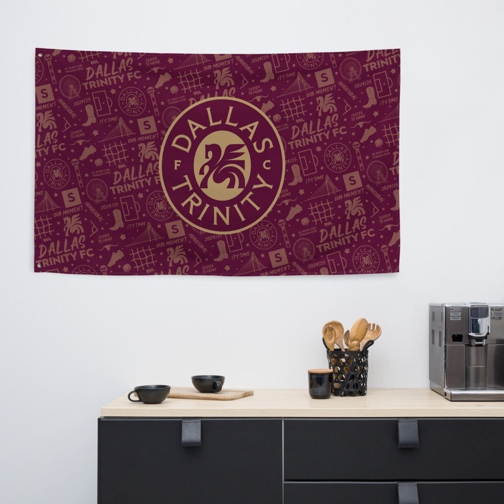 Dallas Trinity FC Tapestry Flag